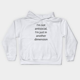 Nerdy and Geeky Quote 7 Kids Hoodie